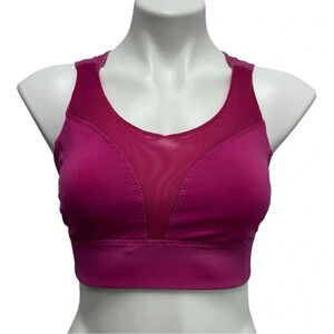 Lululemon Women’s Oxygen Athletic Bra Jeweled Magenta Hot Pink Stretchy Size 8